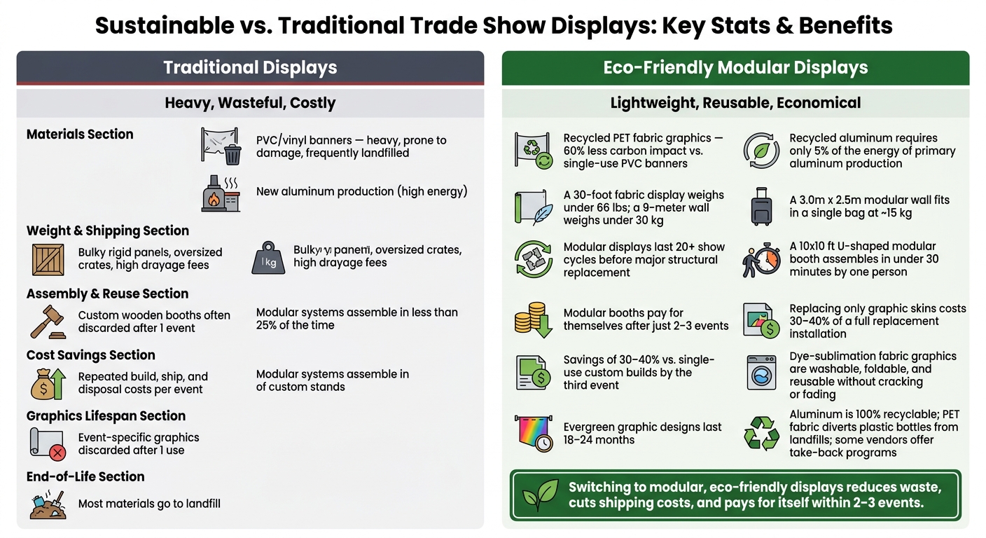 Sustainable vs. Traditional Trade Show Displays: Key Stats & Benefits