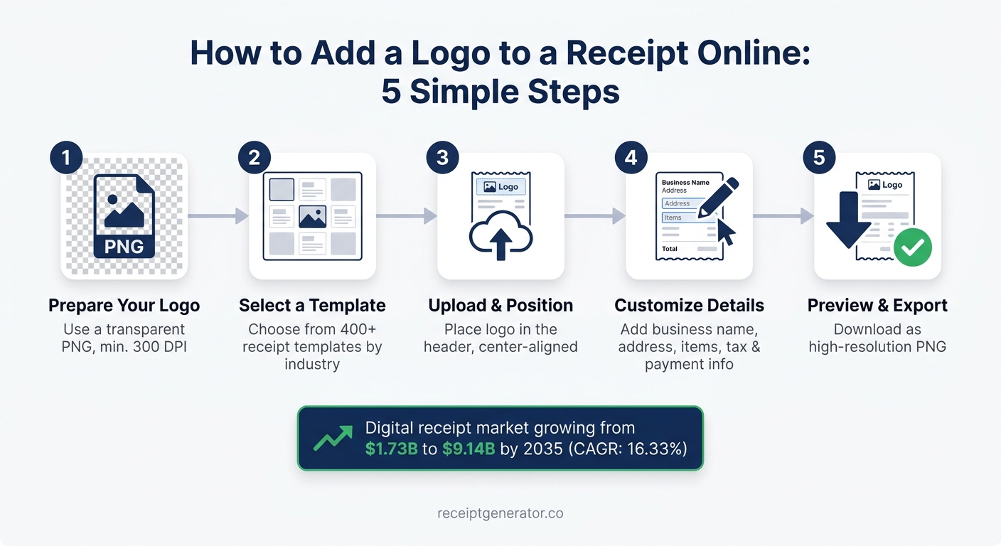 How to Add a Logo to a Receipt Online: 5 Simple Steps