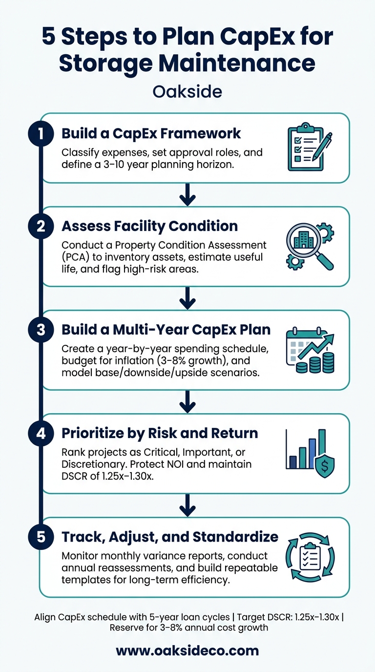 5-Step CapEx Planning Process for Storage Facilities