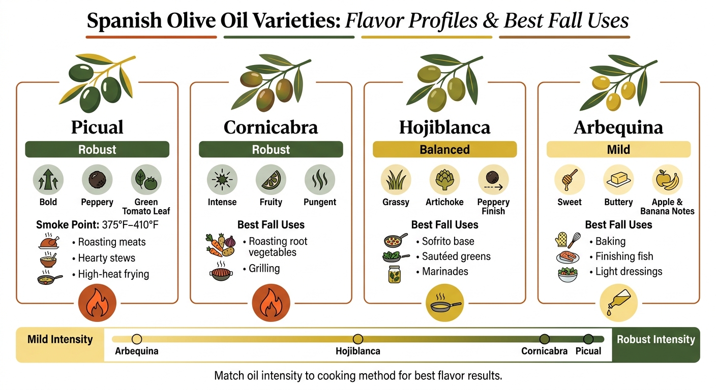 Spanish Olive Oil Varieties: Flavor Profiles & Best Fall Uses