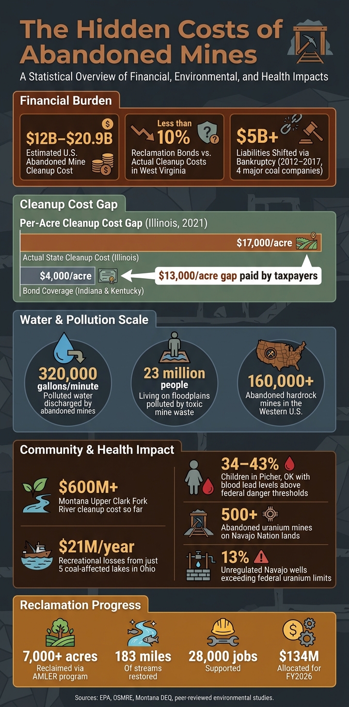Hidden Costs of Abandoned Mines: Key Stats & Environmental Impact