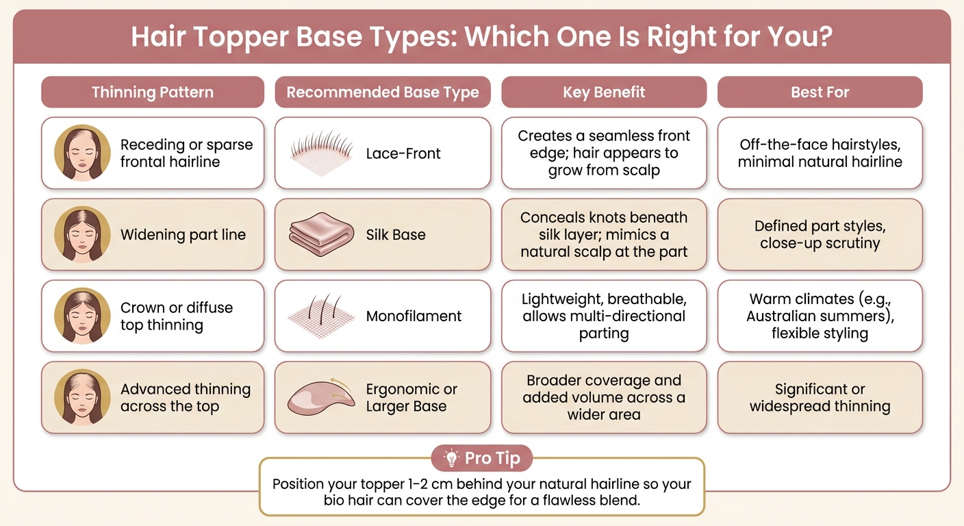 Hair Topper Base Types: Which One Is Right for You?