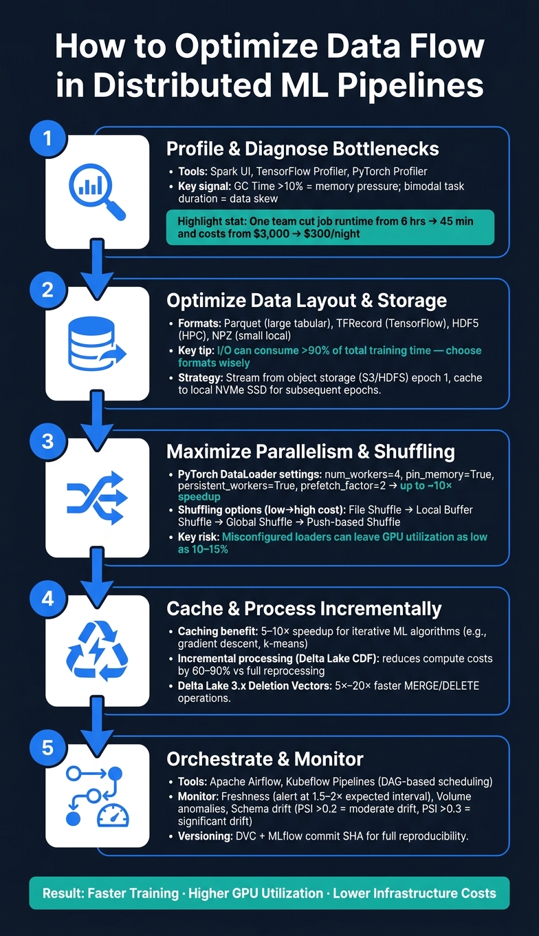 How to Optimize Data Flow in Distributed ML Pipelines