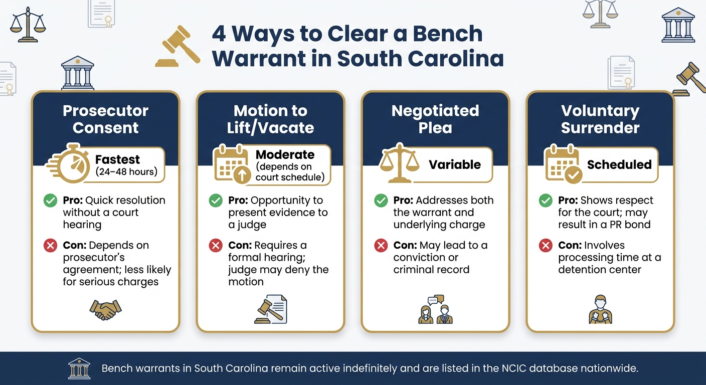 4 Ways to Clear a Bench Warrant in South Carolina