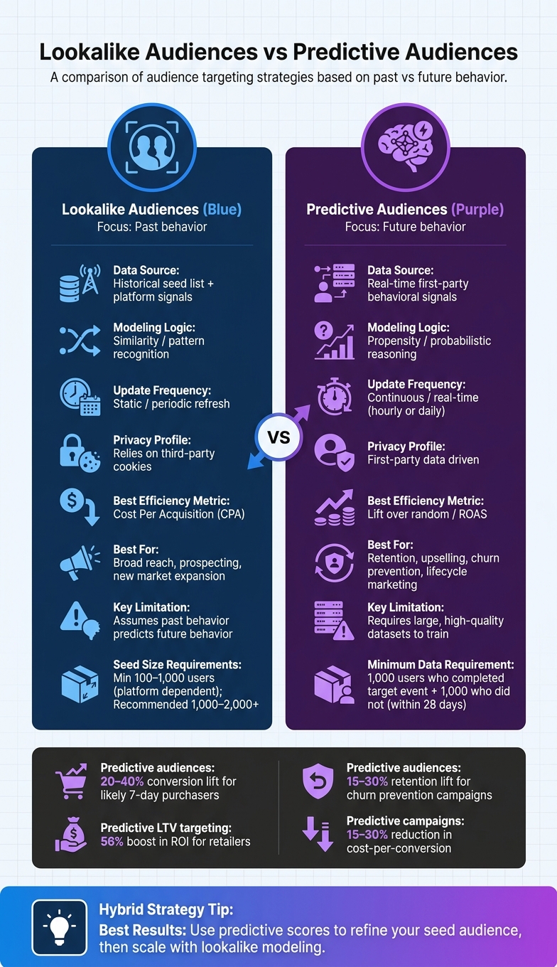 Lookalike Audiences vs Predictive Audiences: Key Differences at a Glance