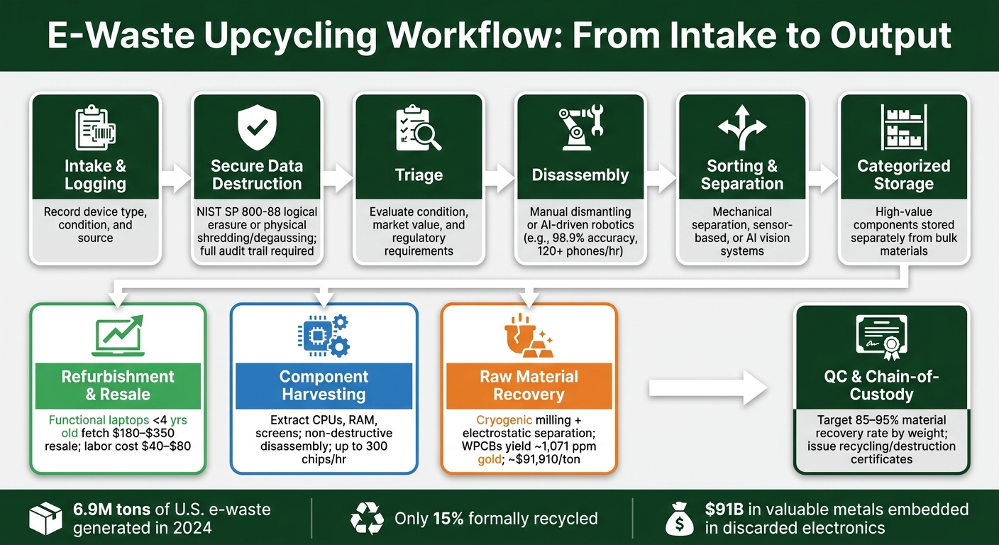 How Startups Turn E-Waste Into Valuable Products: Step-by-Step Workflow