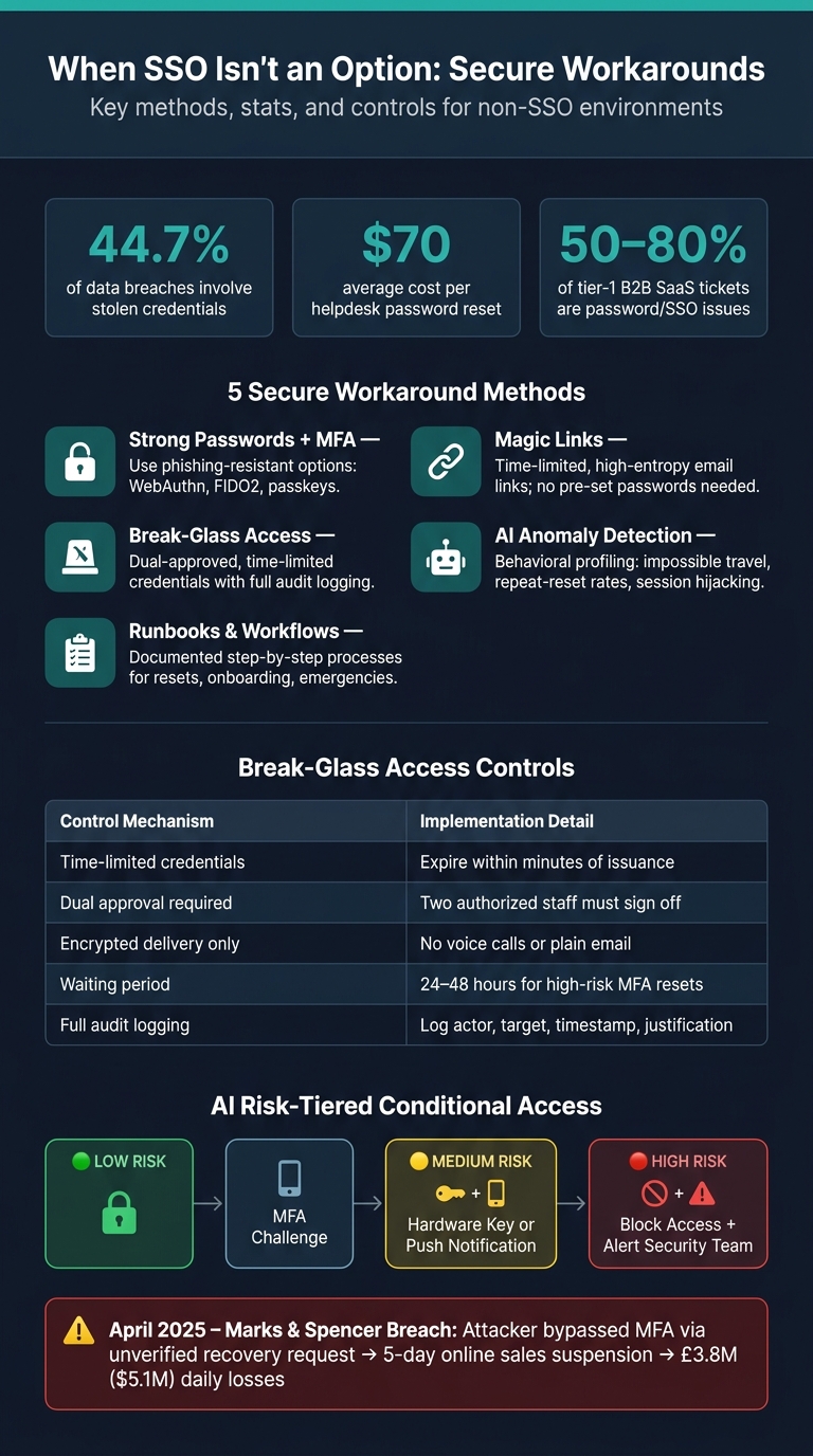 SSO vs Non-SSO Security Controls: Decision Matrix & Best Practices