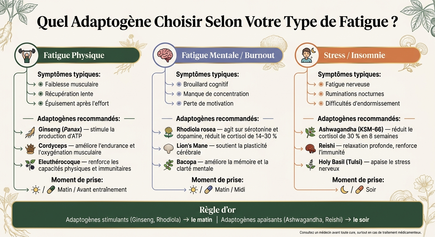 Quel Adaptogène Choisir Selon Votre Type de Fatigue ?