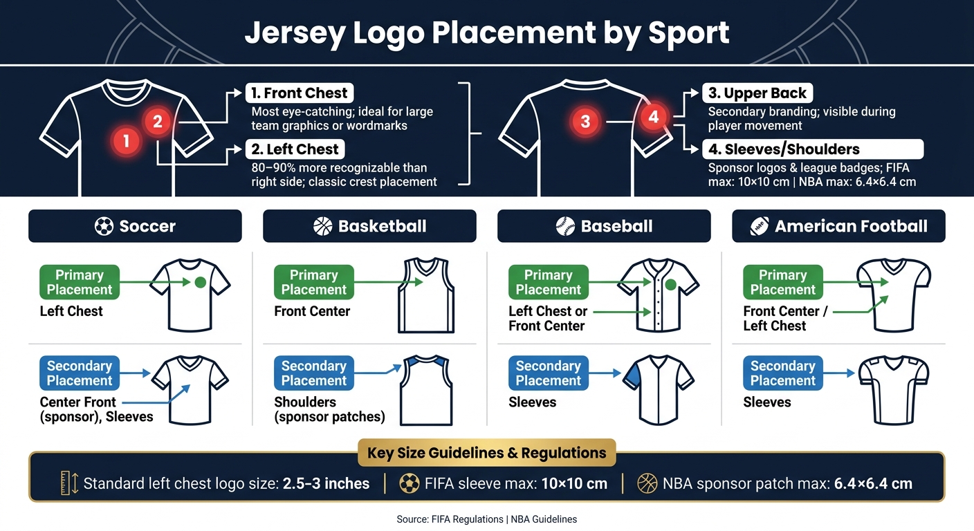 Jersey Logo Placement by Sport: Where to Place Your Logo