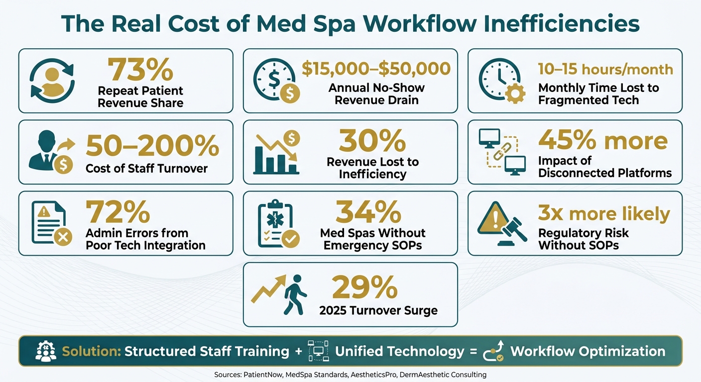Med Spa Workflow Inefficiencies: The Hidden Cost of Poor Staff Training