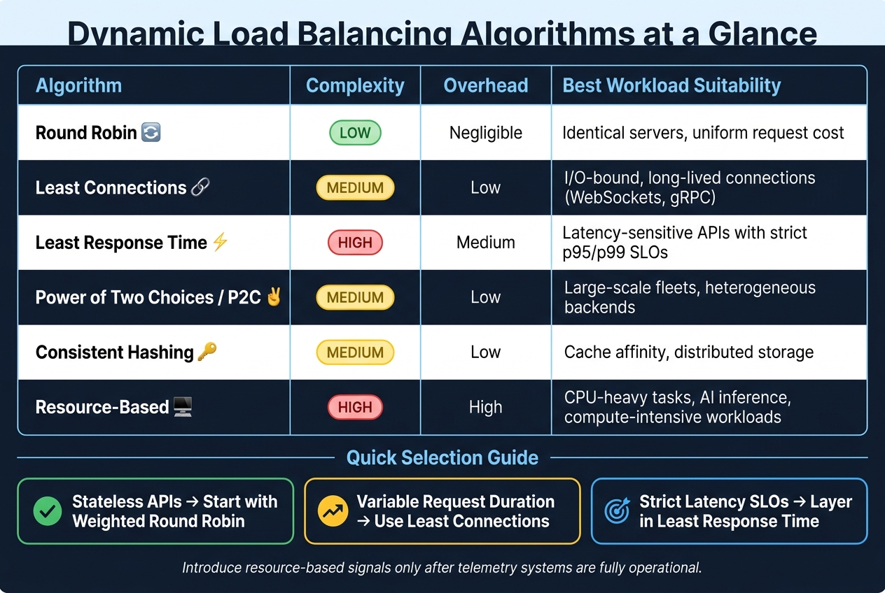 Dynamic Load Balancing Algorithms: Which One Is Right for Your Workload?