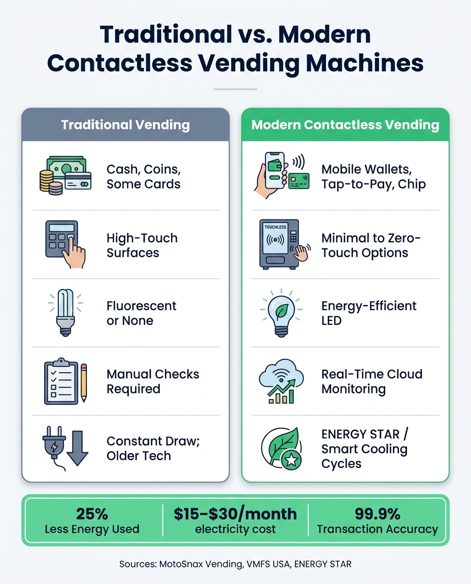 Traditional vs. Modern Vending Machines: Office Benefits at a Glance