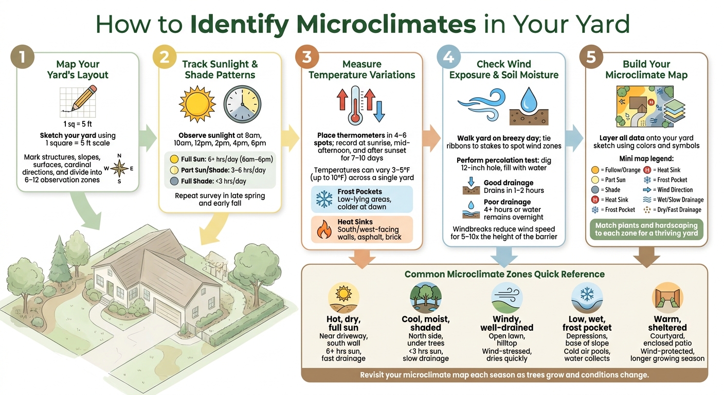 How to Identify Microclimates in Your Yard: 5-Step Guide