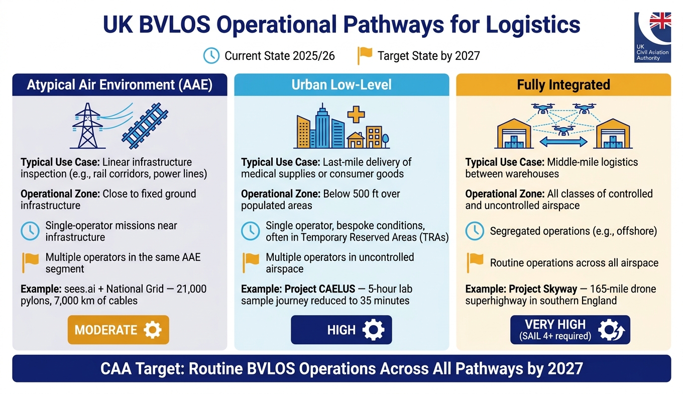 UK BVLOS Operational Pathways: Which Route Is Right for Your Logistics Firm?