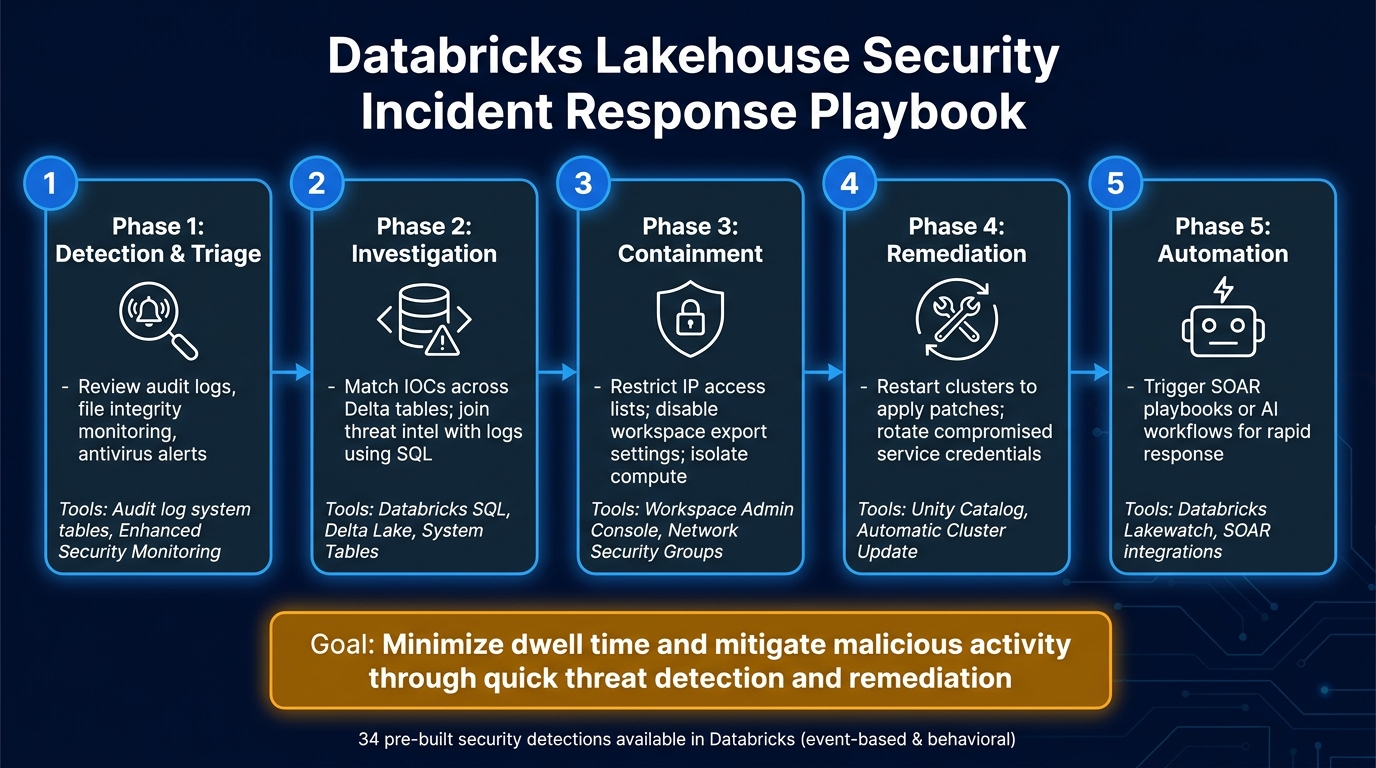 Databricks Lakehouse Security Monitoring: Incident Response Playbook