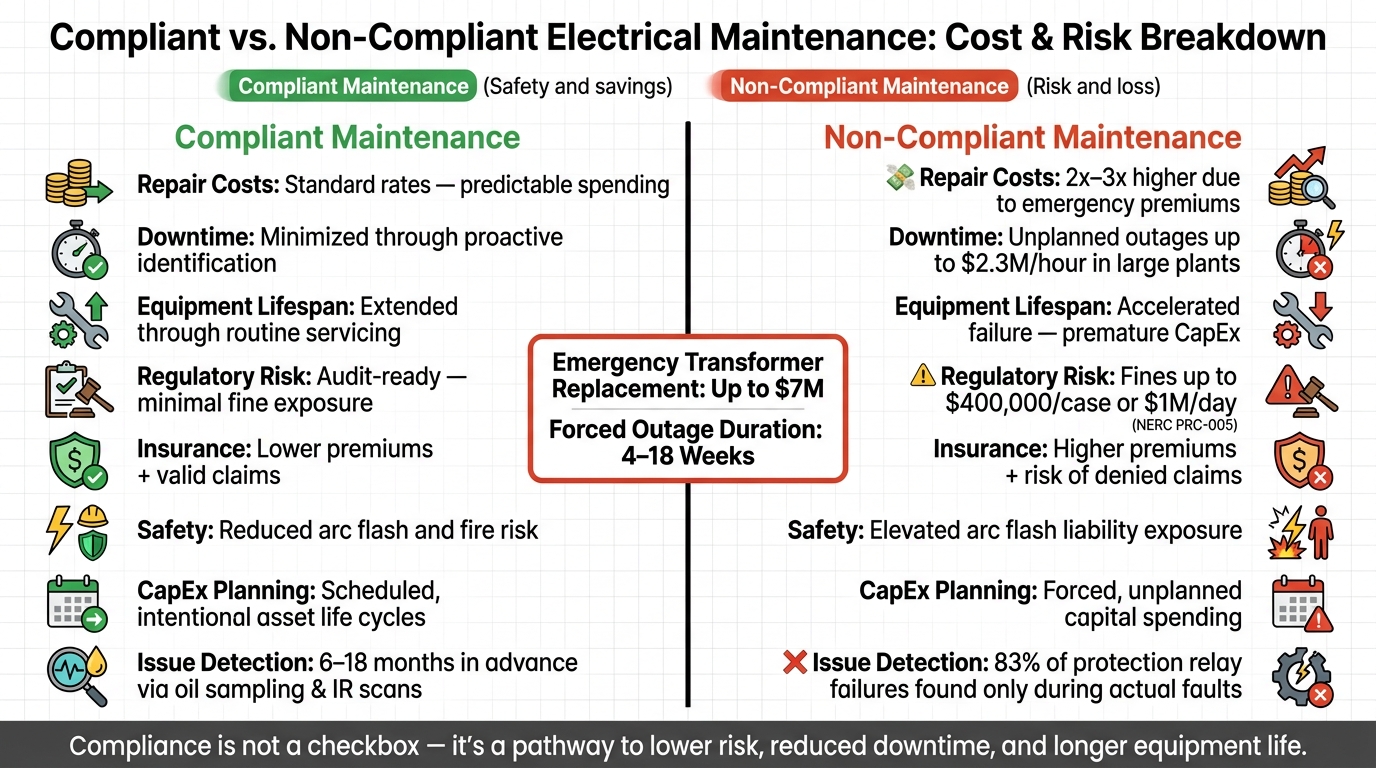 Compliant vs. Non-Compliant Maintenance: Cost & Risk Breakdown