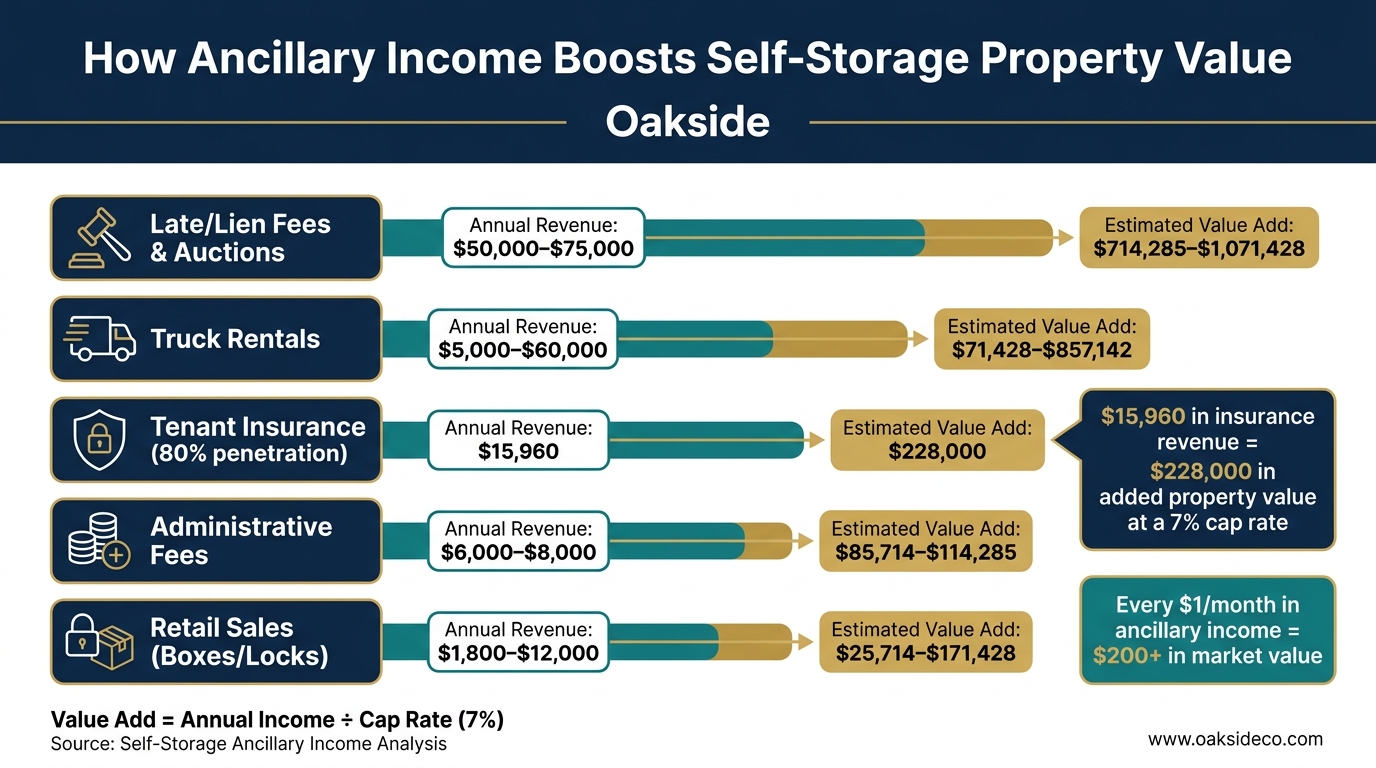 Ancillary Income Value Add: Self-Storage Revenue Streams at a 7% Cap Rate
