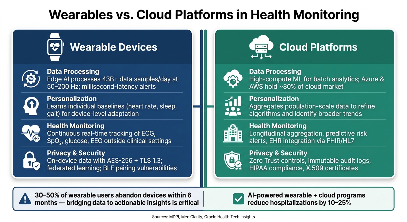 Wearables vs. Cloud Platforms: Health Monitoring Capabilities Compared