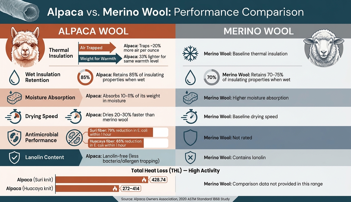 Alpaca vs. Merino Wool Socks: Performance Comparison