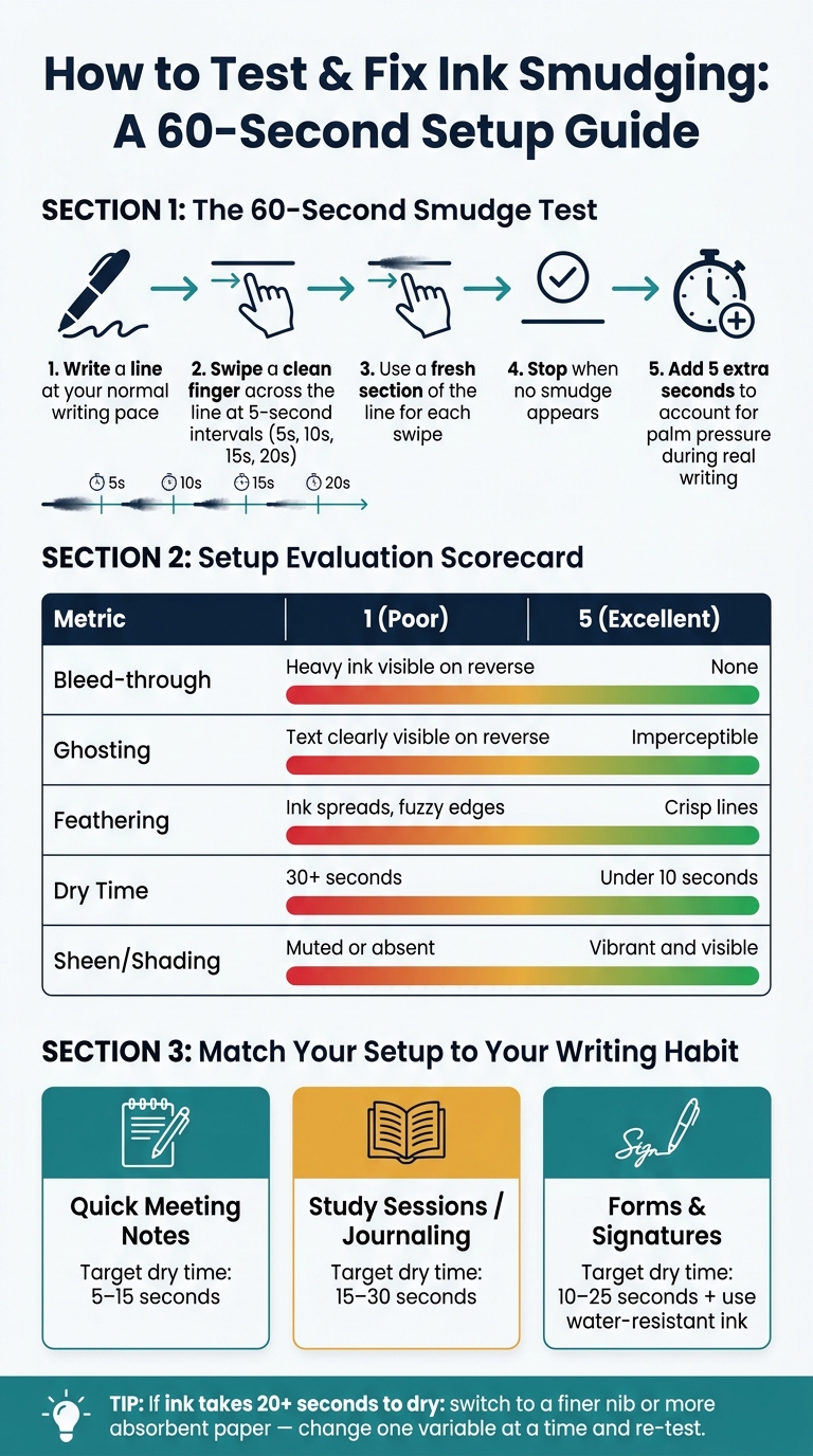 How to Test & Fix Ink Smudging: A 60-Second Setup Guide