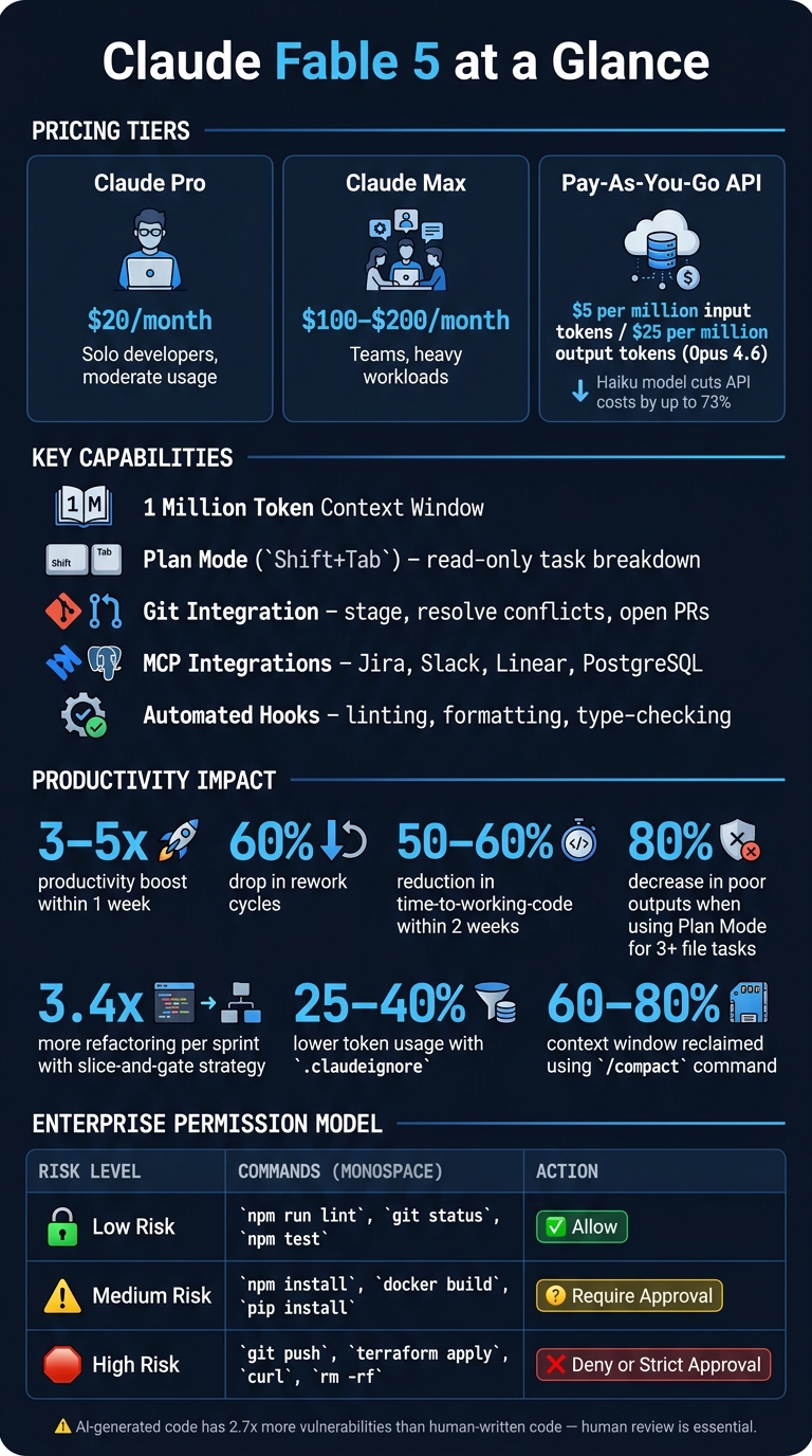 Claude Fable 5: Pricing, Performance & Productivity Stats