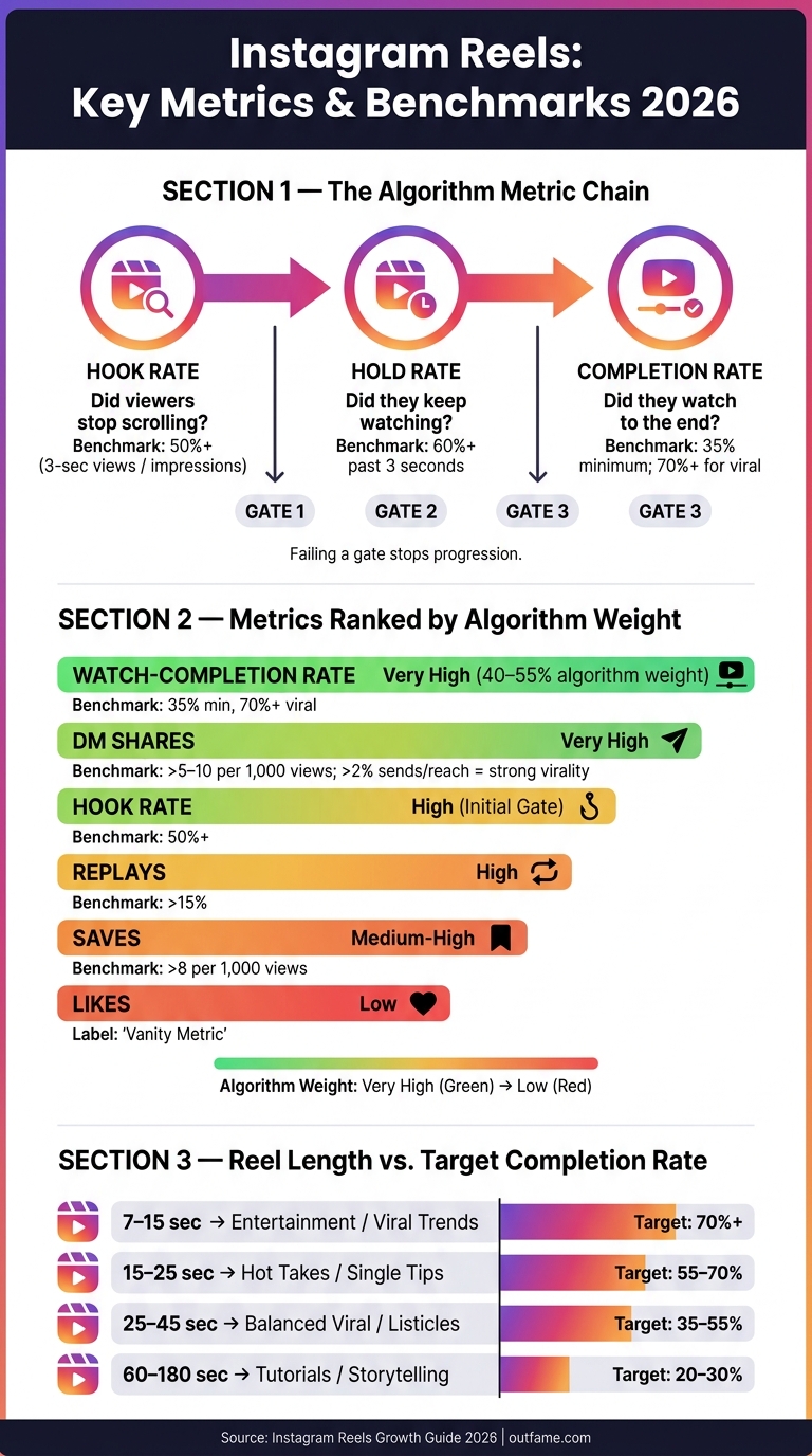 Instagram Reels Algorithm: Key Metrics & Benchmarks 2026