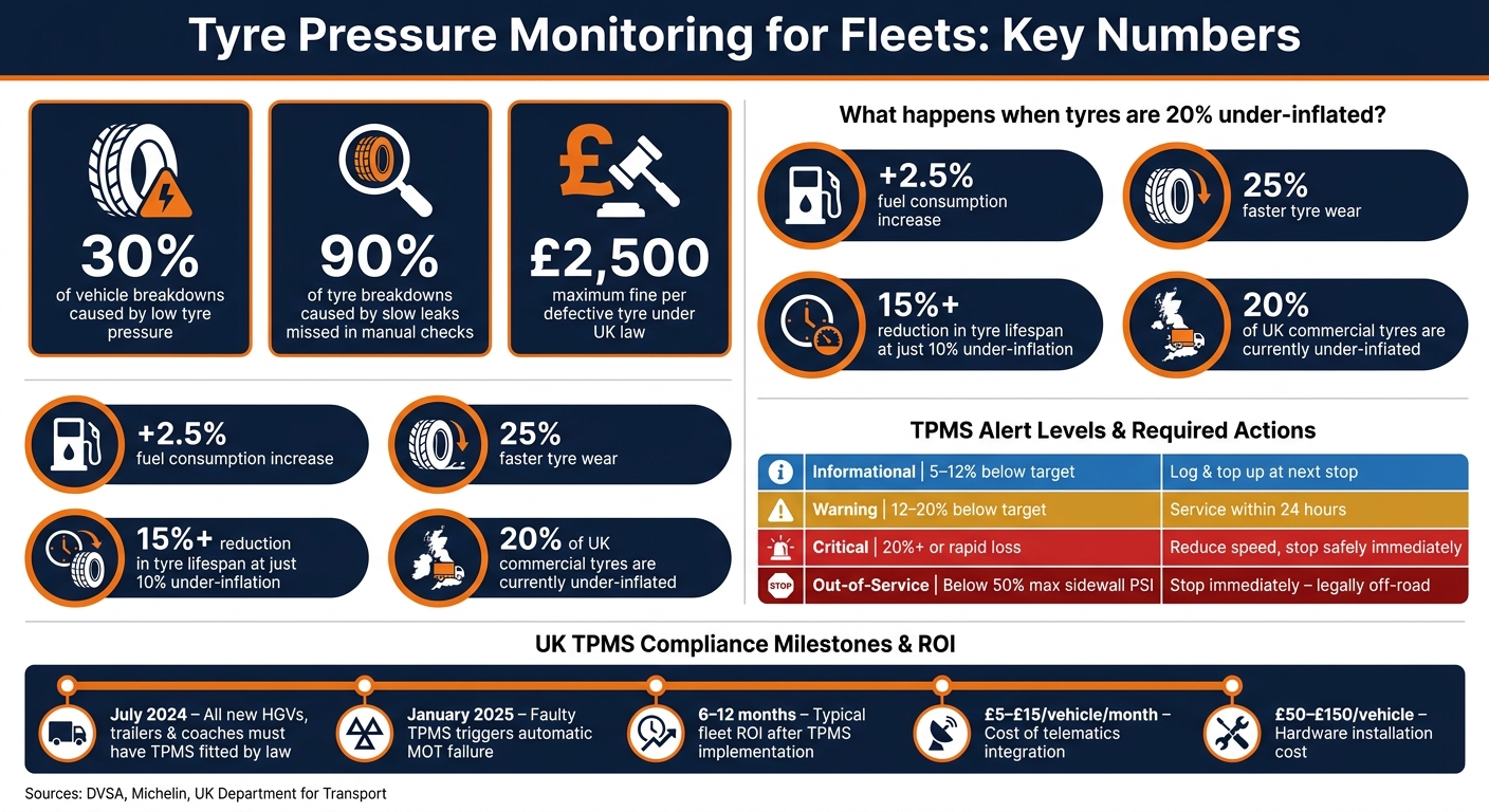 TPMS for Fleets: Key Stats, Costs & Compliance at a Glance