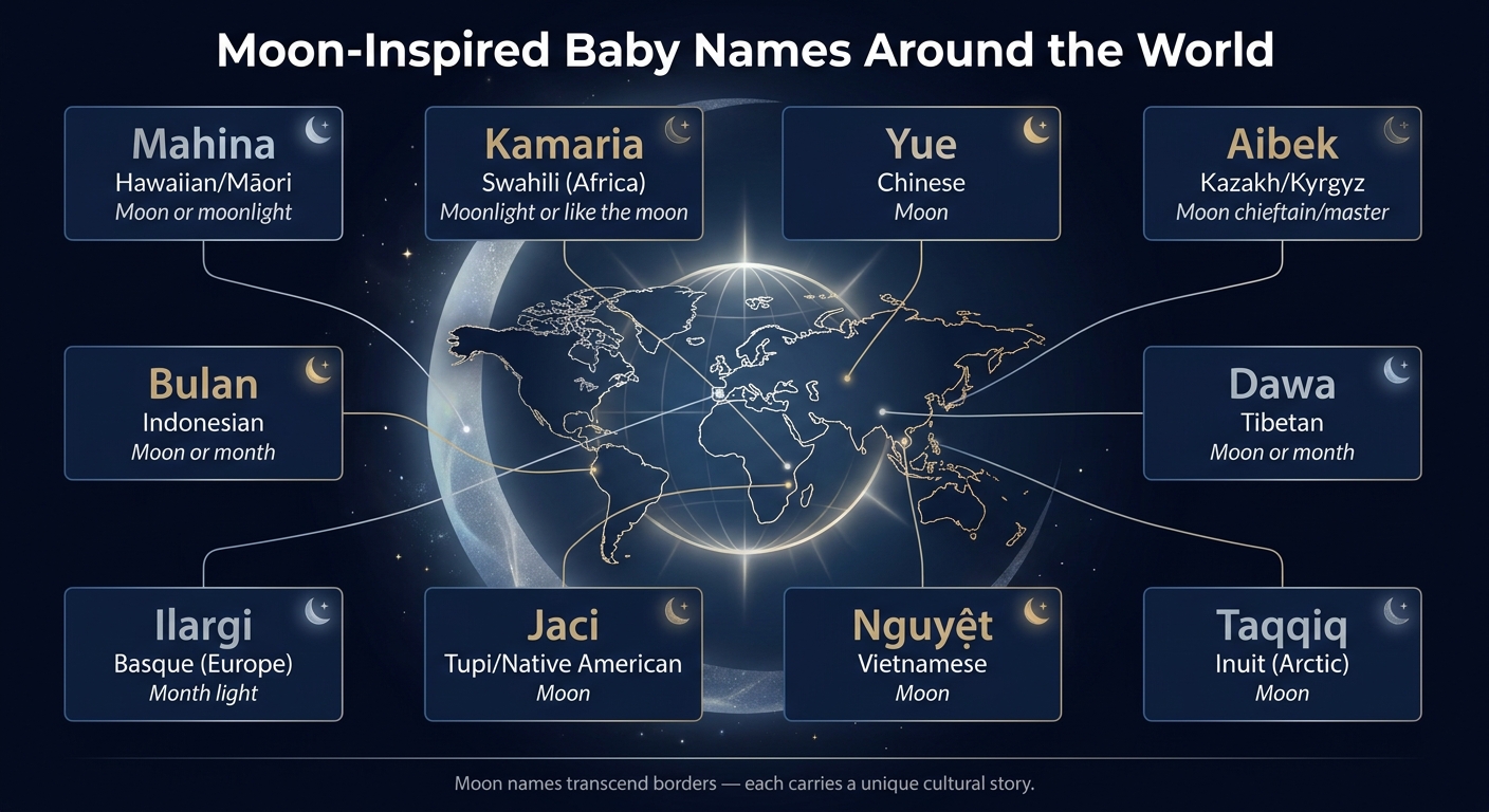 Moon-Inspired Baby Names by Culture & Meaning