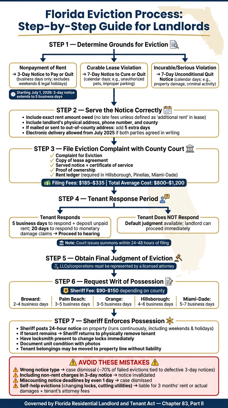 Florida Eviction Process: Step-by-Step Guide for Landlords