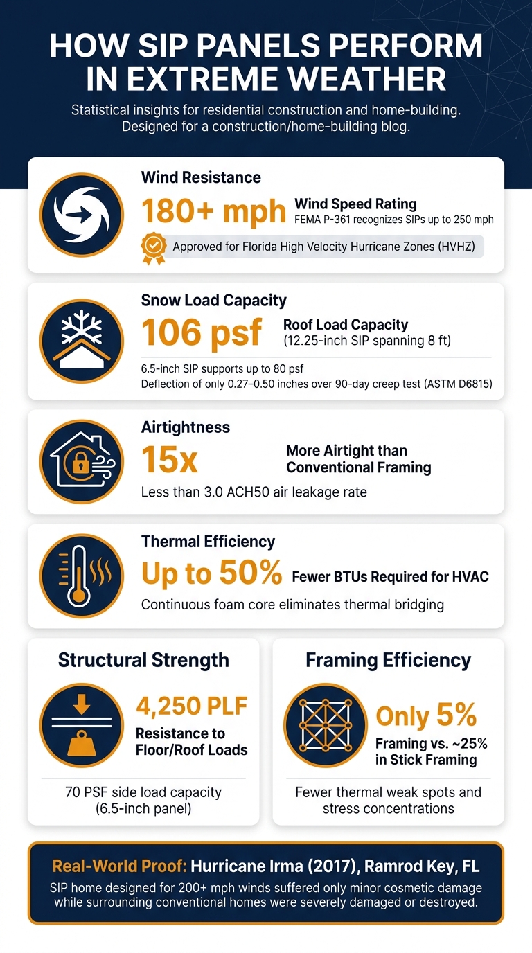 SIP Panels vs. Conventional Framing: Extreme Weather Performance Stats