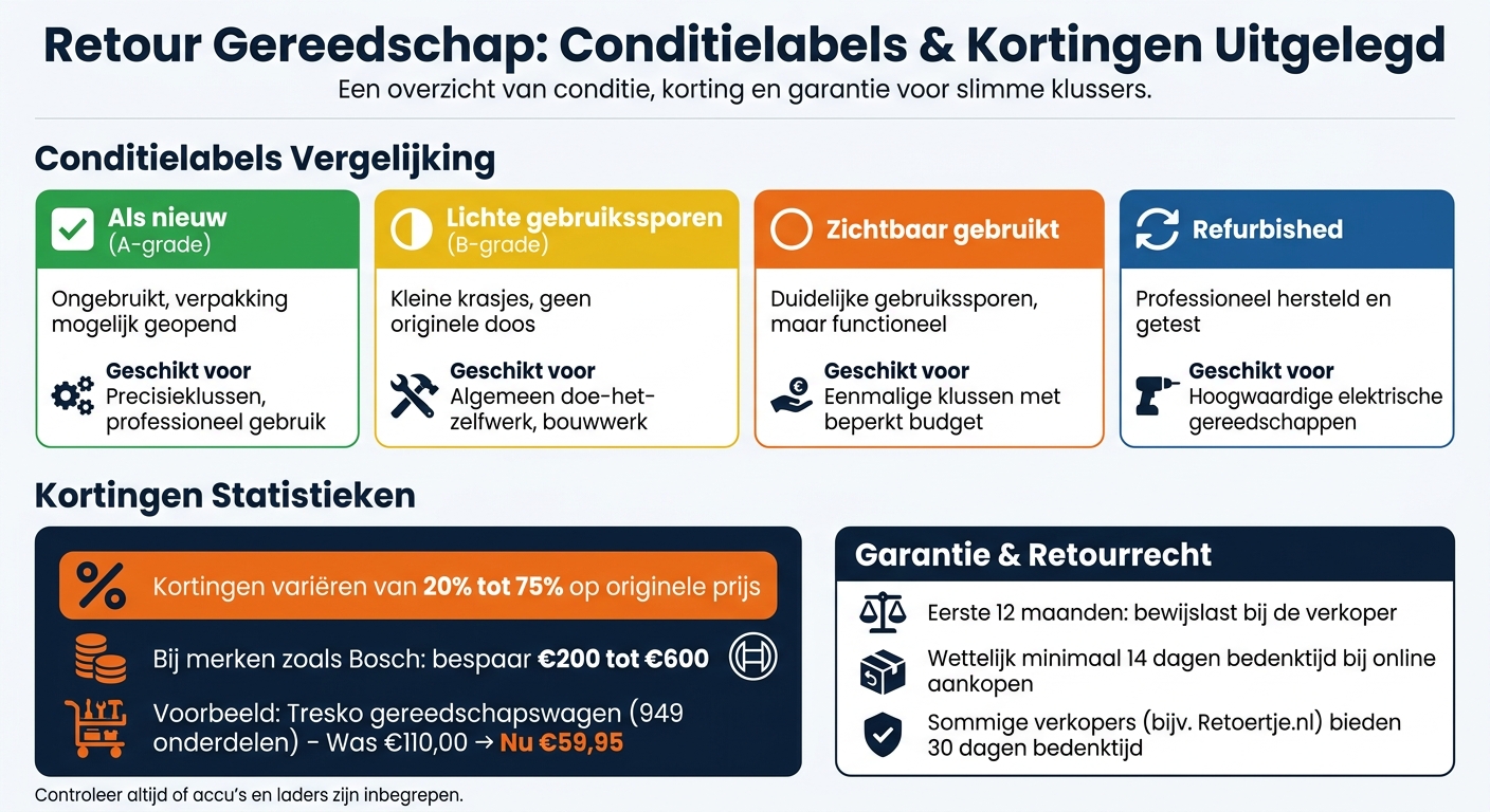 Retour Gereedschap Conditielabels: Wat Betekenen Ze?