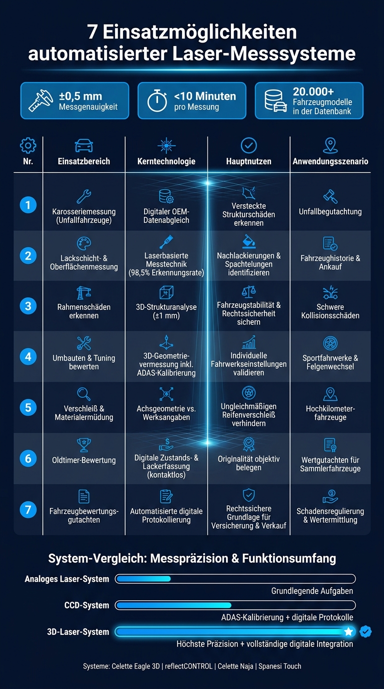 7 Einsatzmöglichkeiten automatisierter Laser-Messsysteme im Überblick