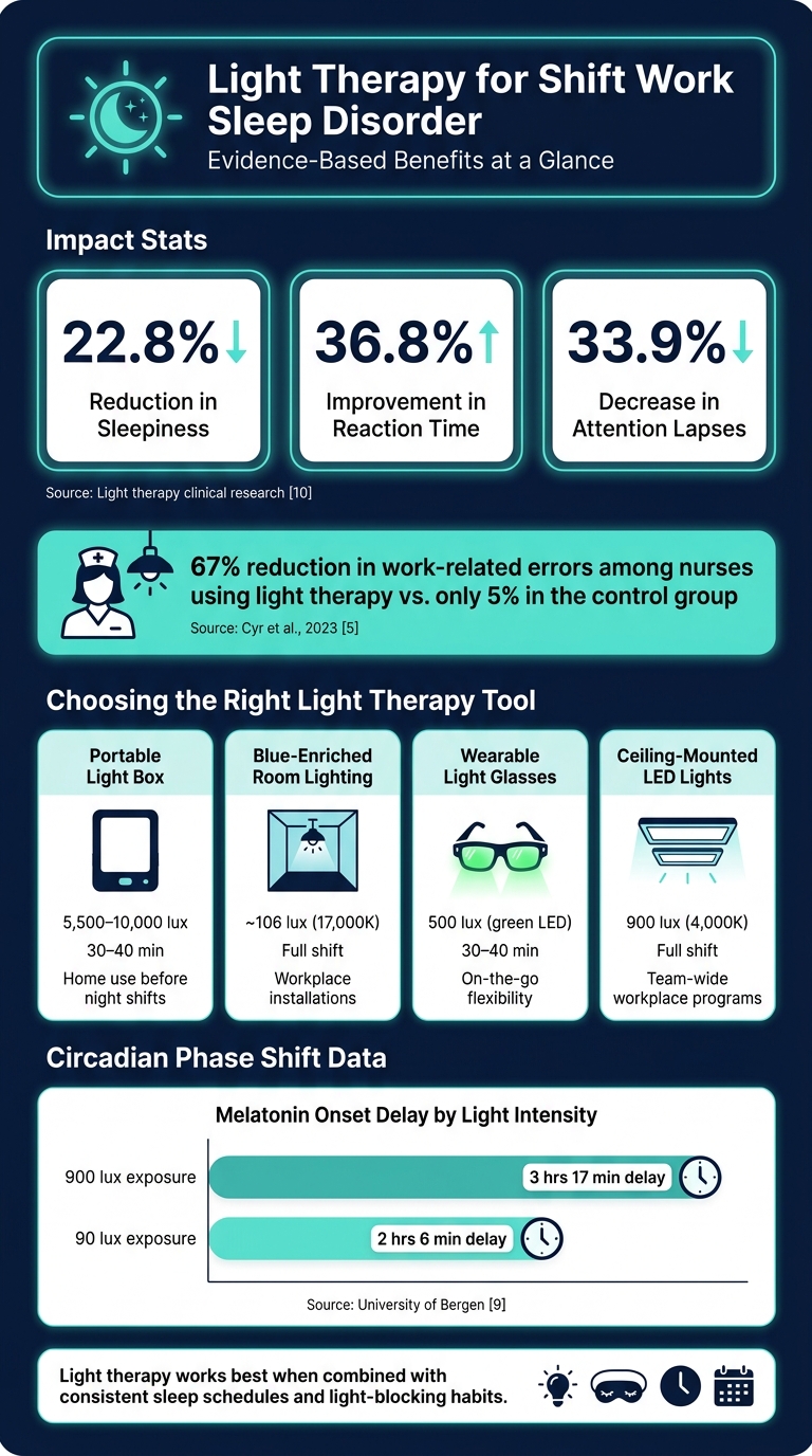 Light Therapy for Shift Workers: Key Stats & Benefits