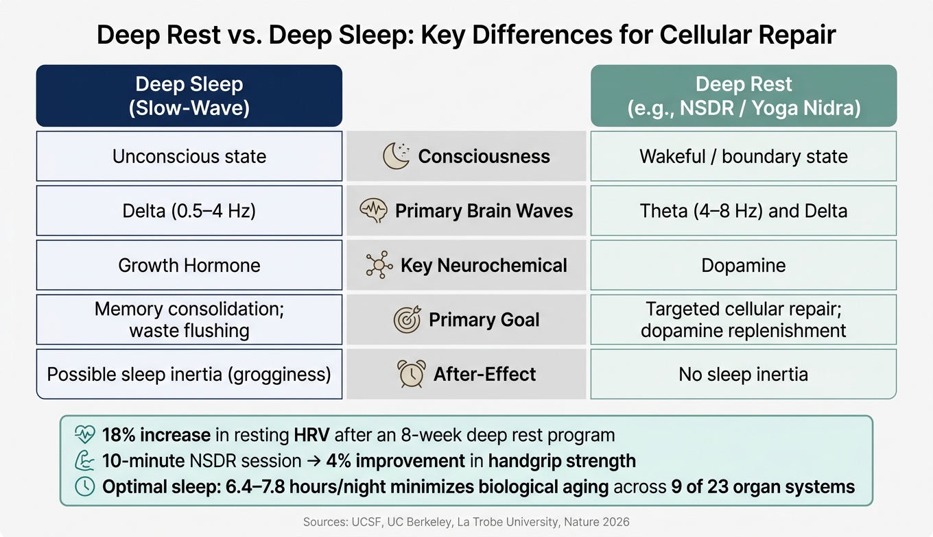 Deep Rest vs. Deep Sleep: Key Differences for Cellular Repair