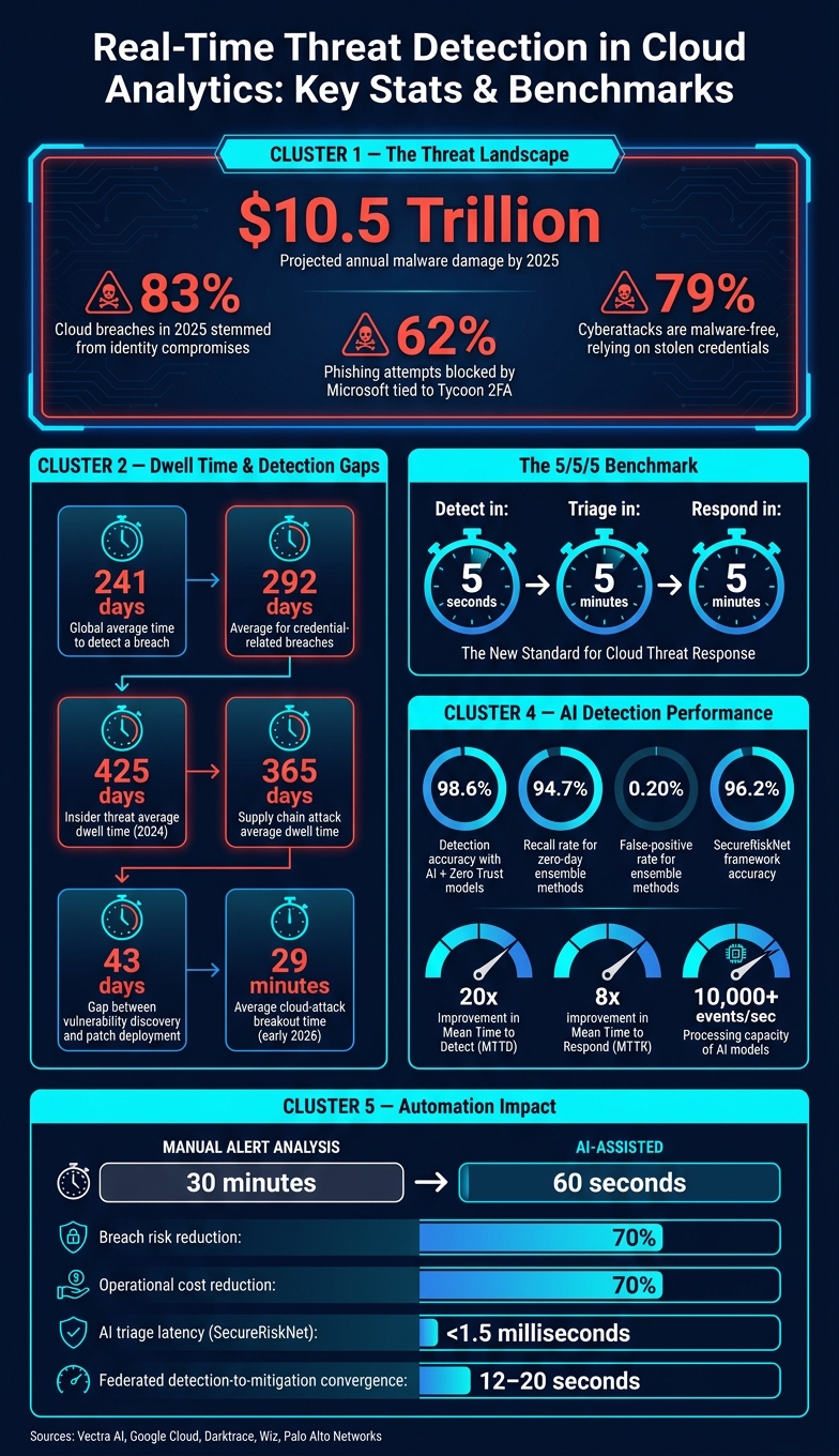 Real-Time Threat Detection in Cloud Analytics: Key Stats & Benchmarks