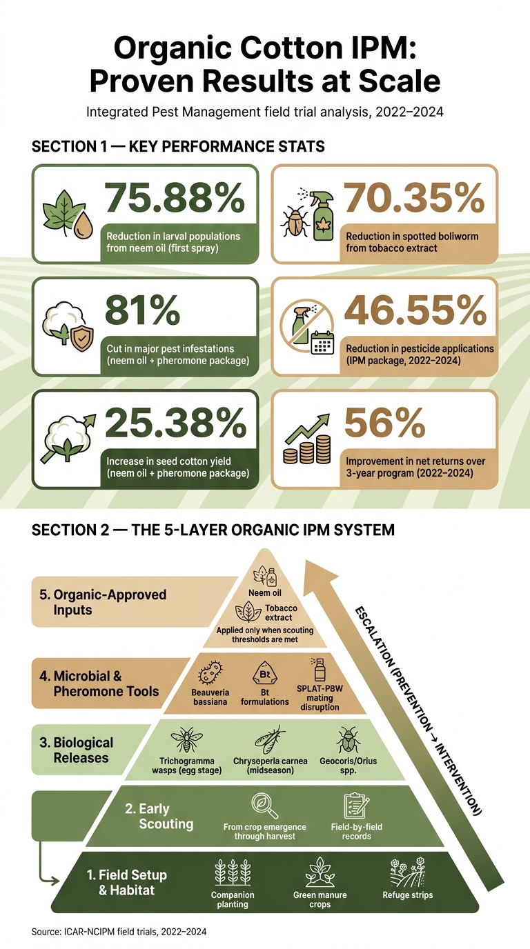 Organic Cotton IPM: Key Results & Proven Non-Chemical Strategies