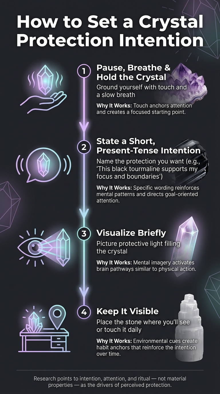 How to Set a Crystal Protection Intention: A Research-Informed Ritual