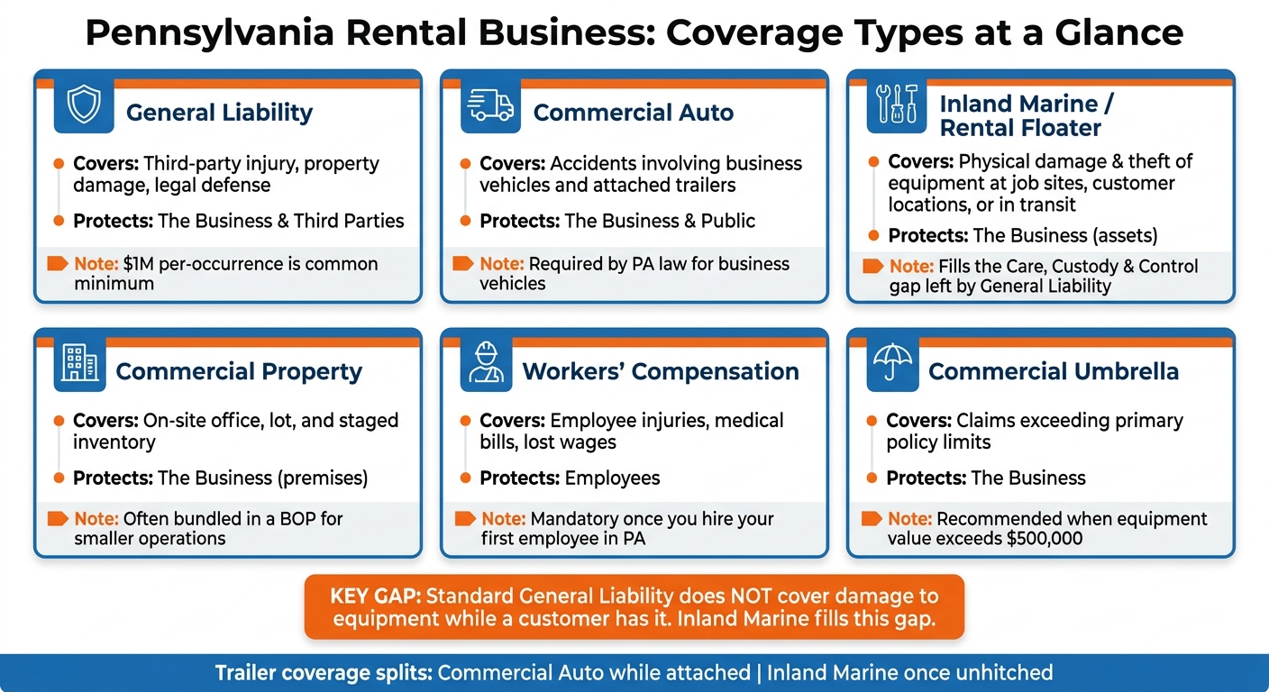 Pennsylvania Rental Business: Coverage Types at a Glance