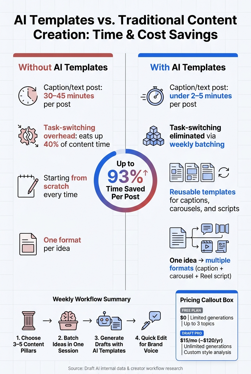 AI Templates vs. Traditional Content Creation: Time & Cost Savings