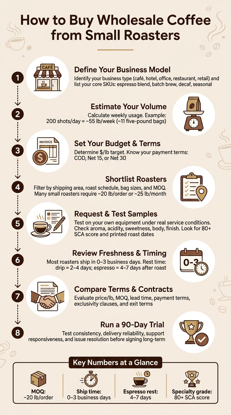 How to Buy Wholesale Coffee from Small Roasters: Step-by-Step Guide