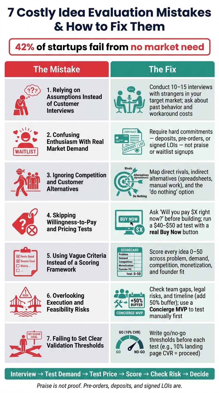 7 Costly Idea Evaluation Mistakes (And How to Fix Them)
