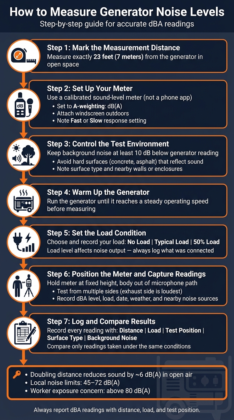 How to Measure Generator Noise Levels: Step-by-Step Guide