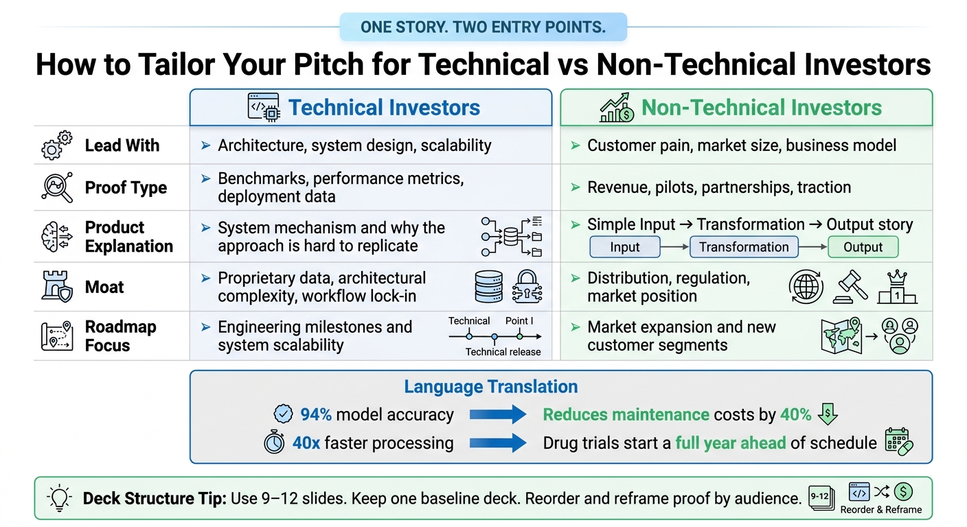 Technical vs Non-Technical Investors: How to Tailor Your Pitch Deck