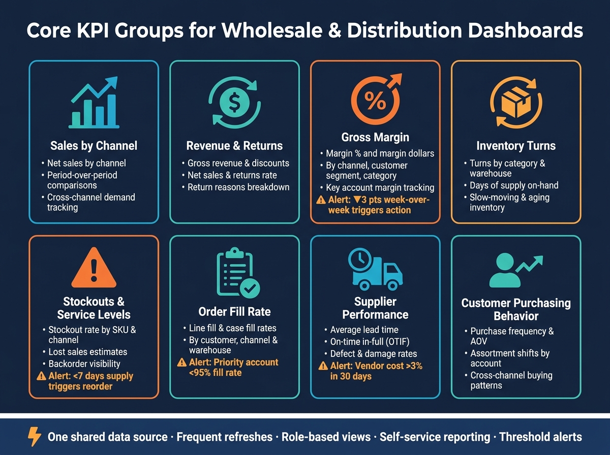 Real-Time KPI Dashboard vs. Static Spreadsheet Reporting for Wholesalers