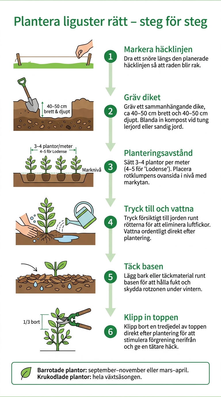 Plantera liguster rätt – steg för steg