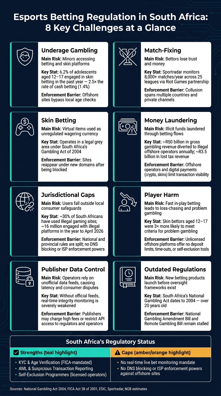 Esports Betting Regulation in South Africa: 8 Key Challenges at a Glance