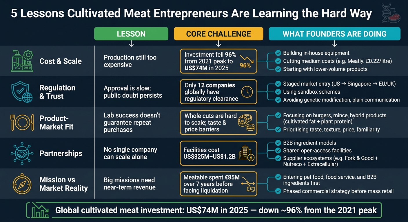 5 Lessons Cultivated Meat Entrepreneurs Are Learning the Hard Way
