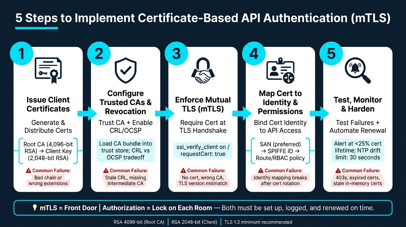 5 Steps to Implement Certificate-Based API Authentication (mTLS)