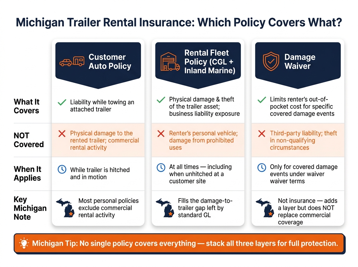 Michigan Trailer Rental Insurance: Coverage Gaps Explained