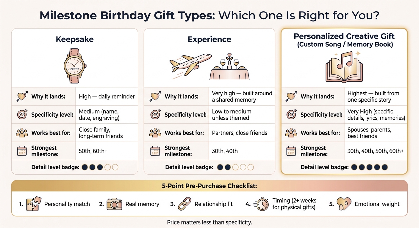 Milestone Birthday Gift Types: Which One Is Right for You?